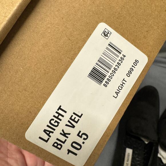 Steve Madden Loafers Mens 10.5 Laight Black Velvet Slip On Shoes Satin Lined - Picture 13 of 14